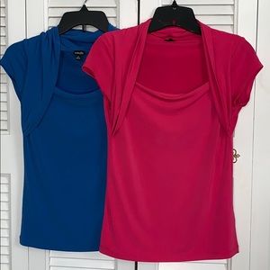 Pair of tops: pink and blue